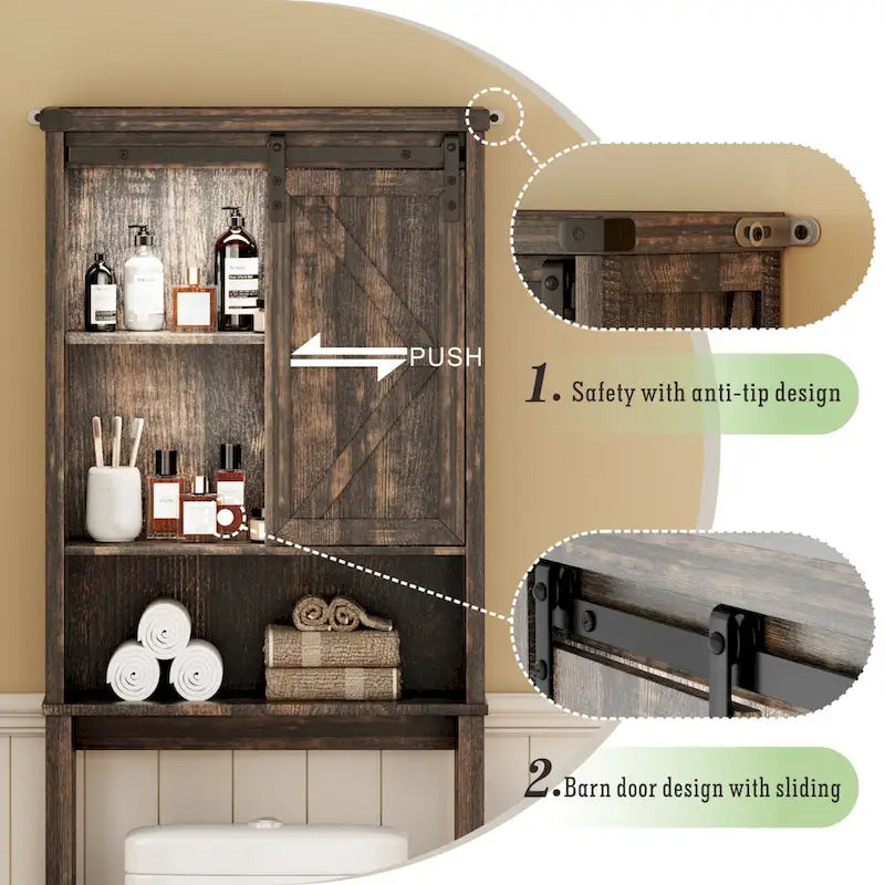 Freestanding Over The Toilet Storage - N/A