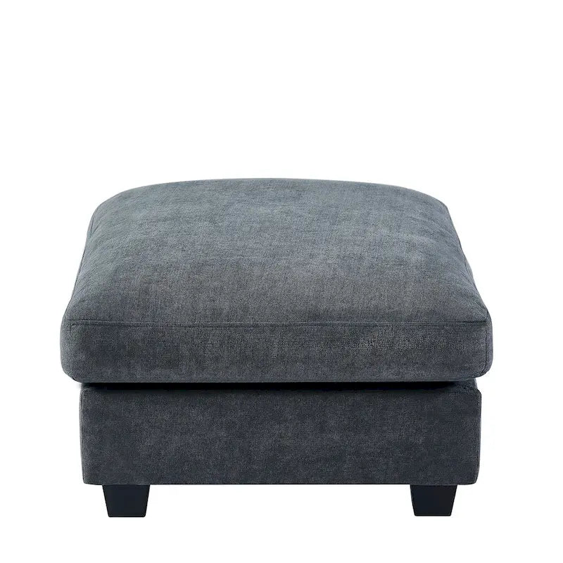 U_Style Modern Large L-Shape Feather Filled Sectional Sofa, Convertible Sofa Couch with Reversible Chaise for Living Room