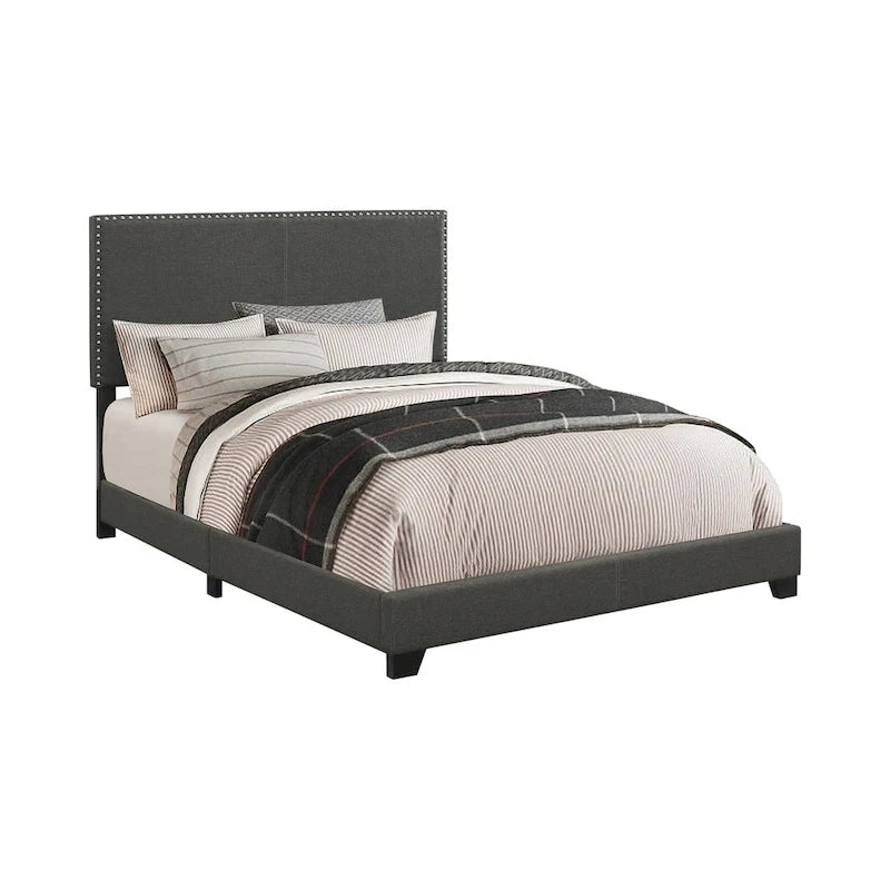 Guyancourt Upholstered Bed with Nailhead Trim