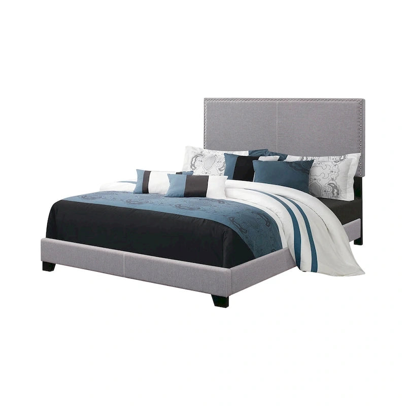 Guyancourt Upholstered Bed with Nailhead Trim