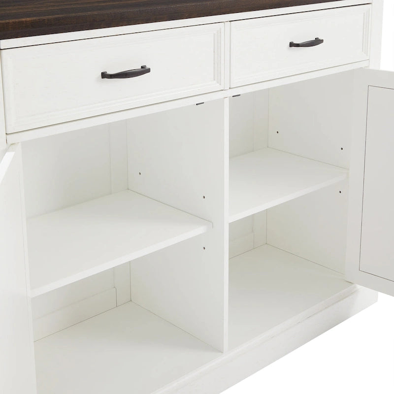 Crosley Clifton Kitchen Island W/Camille Stools - 50d x 47.75w x 36.25h