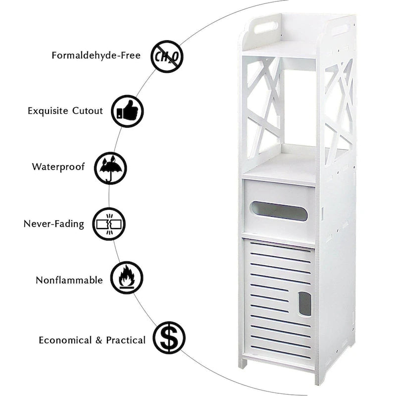 Waterproof Bathroom Storage Rack with Drawer