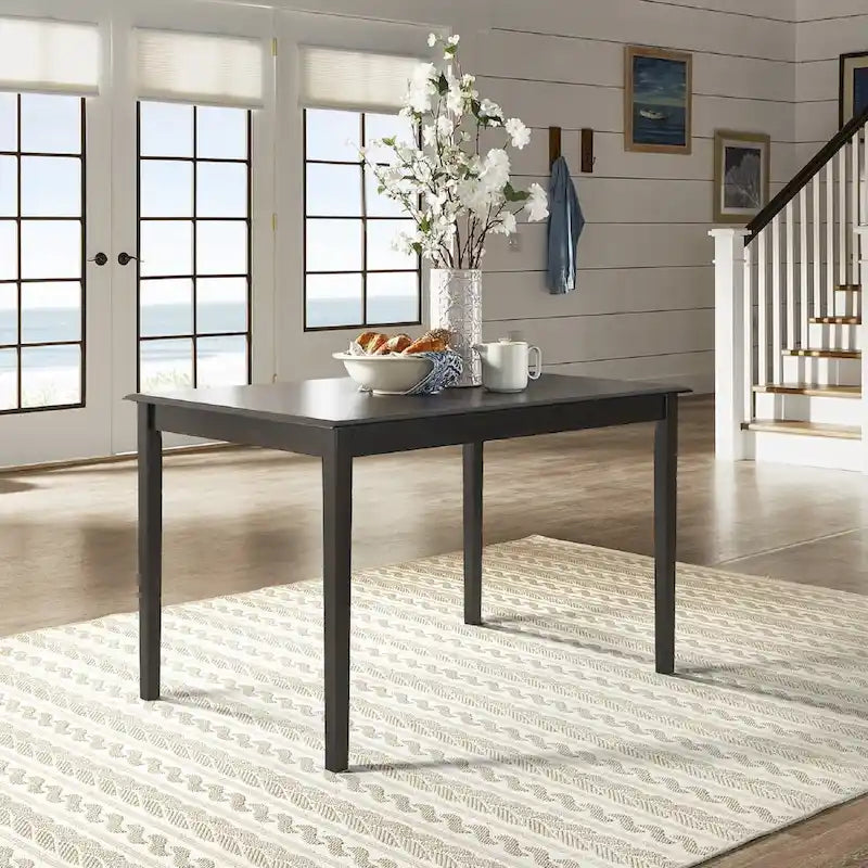 Wilmington II Rectangular Antique Black Breakfast Nook Set by iNSPIRE Q Classic