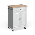 Crosley Compact Wood Top Kitchen Cart - 31W x 18D x 35.5H