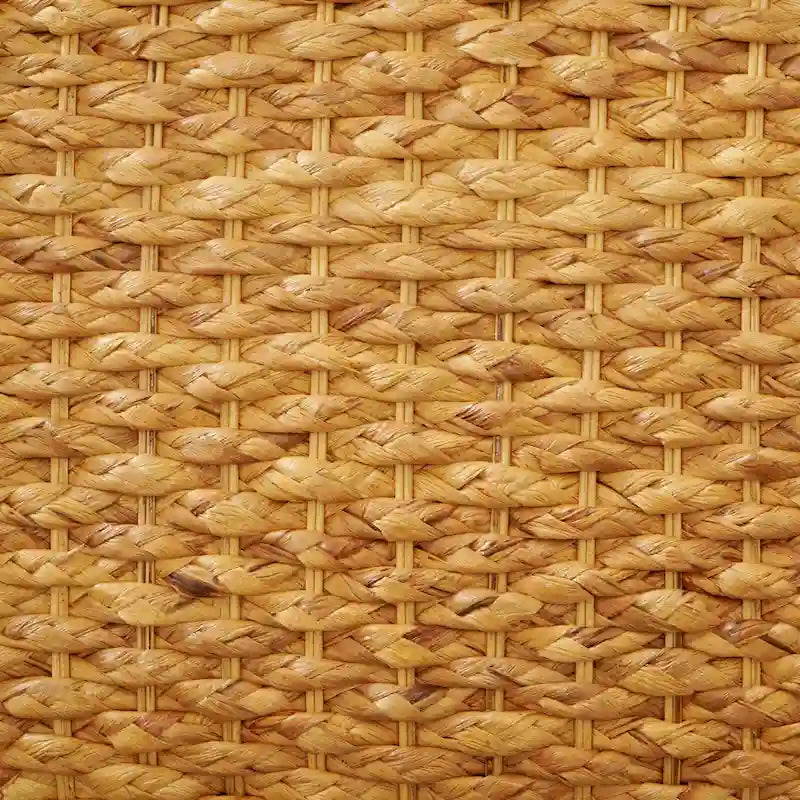 M4H Valencia Solid Wood Natural Water Hyacinth Indoor Bench