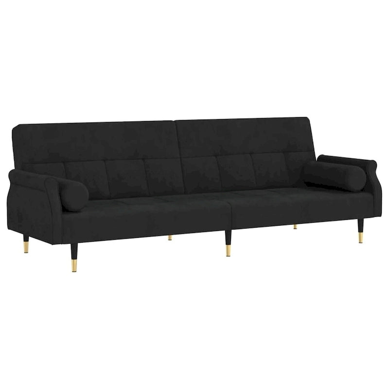 vidaXL Sofa Bed Loveseat Convertible Sofa Bed with Cushions for Studio Velvet - 85 x 35 x 27.6