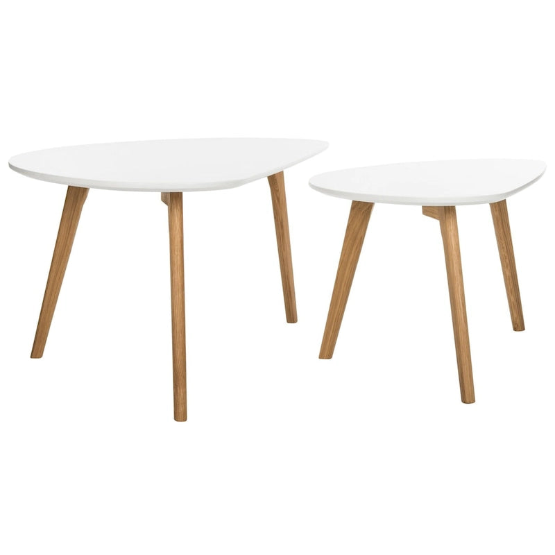SAFAVIEH Vikki Double White Coffee Table - 47.2 x 23.6 x 17.7 - 47Wx24Dx18H