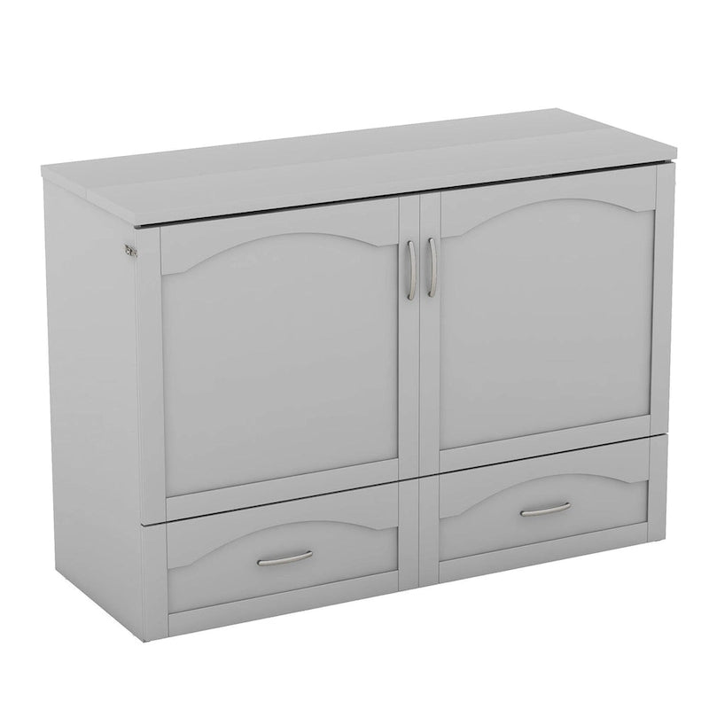 Queen/Full Size Murphy Bed with drawer and a set of Sockets & USB Ports