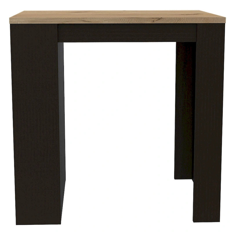 Danna Kitchen Counter Dining Table ,Two Legs, Three Side Shelves - N/A