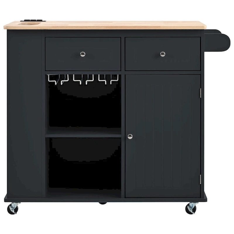 Kitchen Island with Power Outlet