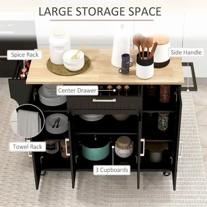 Kitchen Island on Wheels
