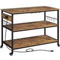 Yaheetech Kitchen Microwave Oven Stand with 3 Shelves and Worktop