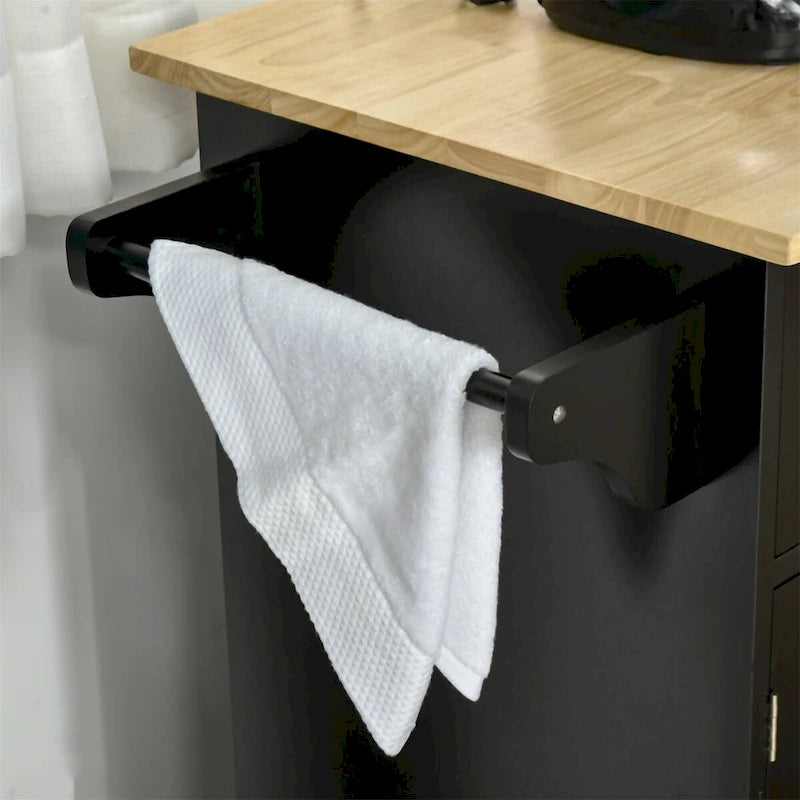 Mobile Kitchen Island with Storage