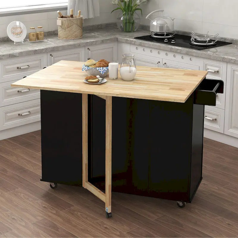 Multi Functional Kitchen Island&Cart/Buffet with Spice Rack and Towel Rack