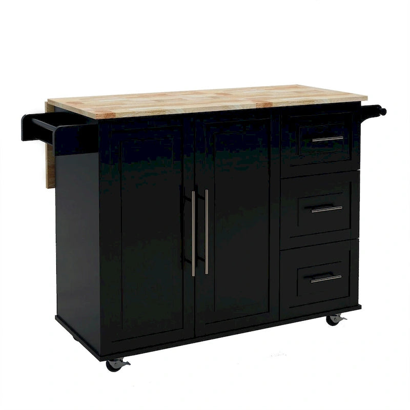 Multi Functional Kitchen Island&Cart/Buffet with Spice Rack and Towel Rack