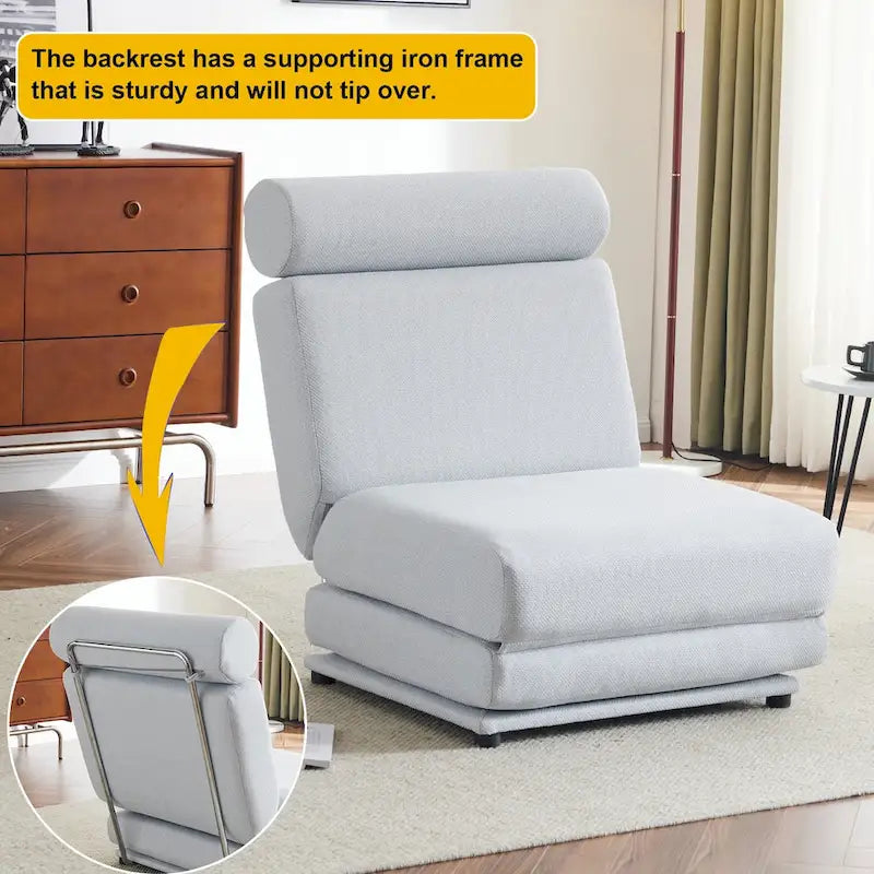 Single Sofa Chair Foldable Single Sofa Bed with Pillow,Portable Foldable Sofa Bed,Leisure Sofa Chair,Easy to Store