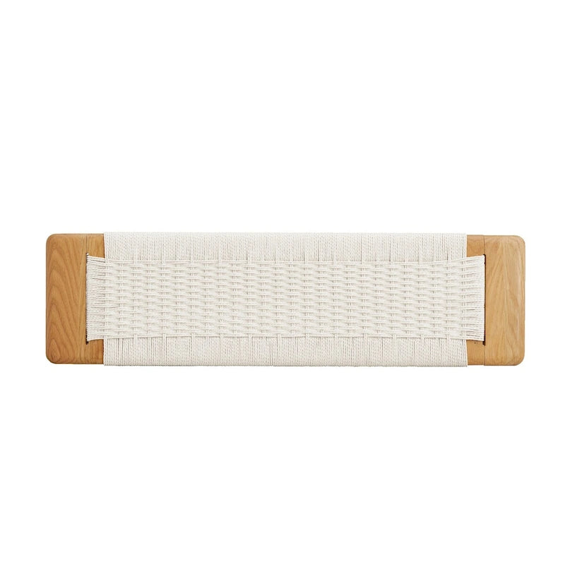 Design Natural Oak Wood Bench Bed Bench for living Room, Bedroom, Bathroom