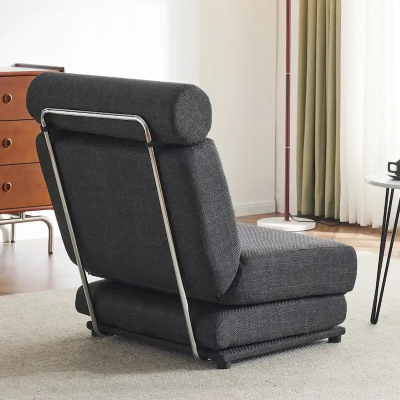 Single Sofa Chair Foldable Bed with Pillow,Portable Sofa Bed,Sofa Chair,Made of Breathable and Wearable Linen