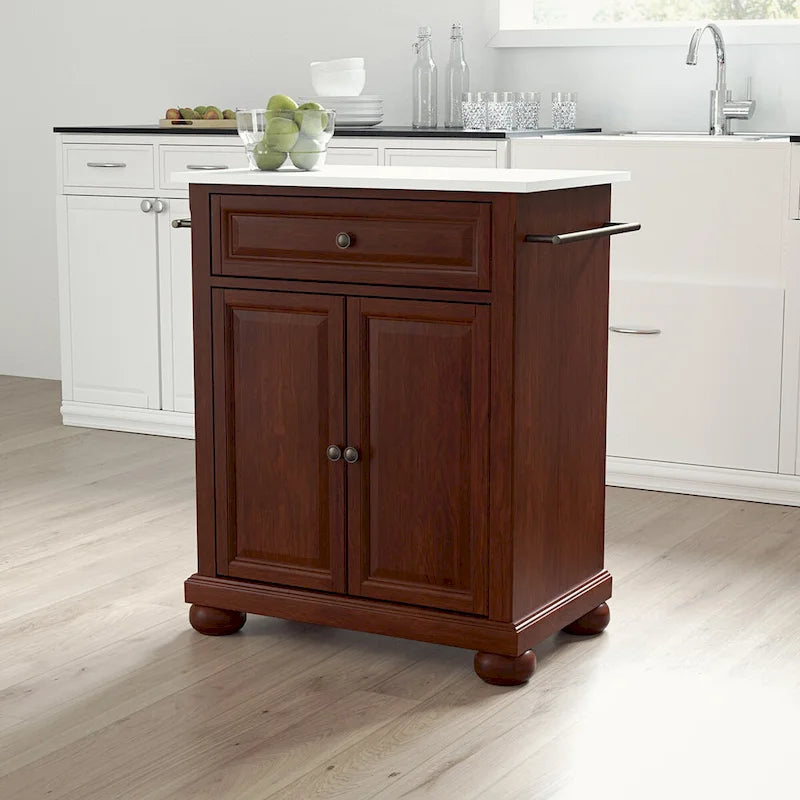 Crosley Alexandria Granite Top Portable Kitchen Island/Cart - 31W x 18D x 35.5H