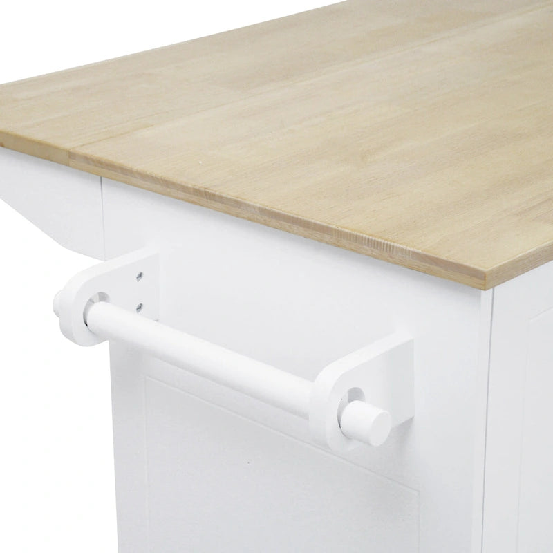 Kitchen Island with Drop Leaf - N/A