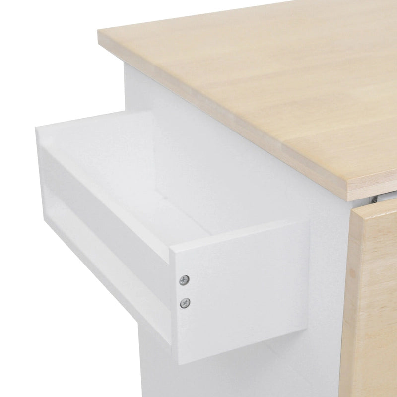 Kitchen Island with Drop Leaf - N/A