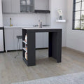 Kitchen Island with 3-Side Shelves,Kitchen Storage Cabinet for Dining Room