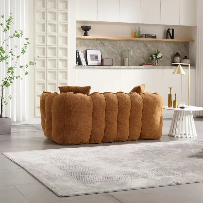 Roomfitters Soft Beanbag Chair with High Resilience Foam Core  Comfortable Square Recliner Sofa for Gaming, Watching TV