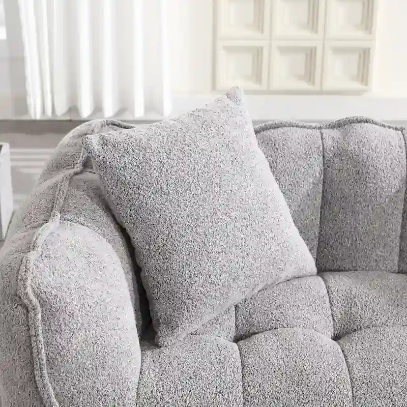Roomfitters Soft Beanbag Chair with High Resilience Foam Core  Comfortable Square Recliner Sofa for Gaming, Watching TV