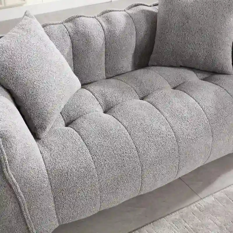 Roomfitters Soft Beanbag Chair with High Resilience Foam Core  Comfortable Square Recliner Sofa for Gaming, Watching TV