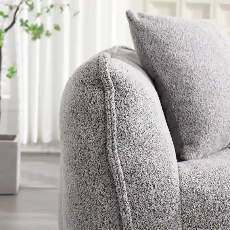 Roomfitters Soft Beanbag Chair with High Resilience Foam Core  Comfortable Square Recliner Sofa for Gaming, Watching TV