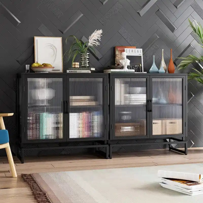 Glass side cabinet
