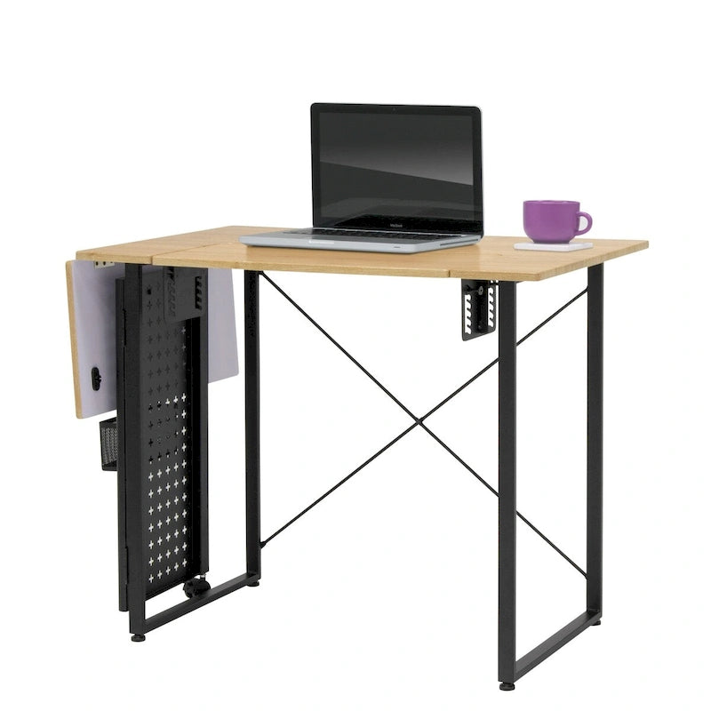 Sew Ready Pivot Sewing Table with Storage Panel and Adjustable Platform