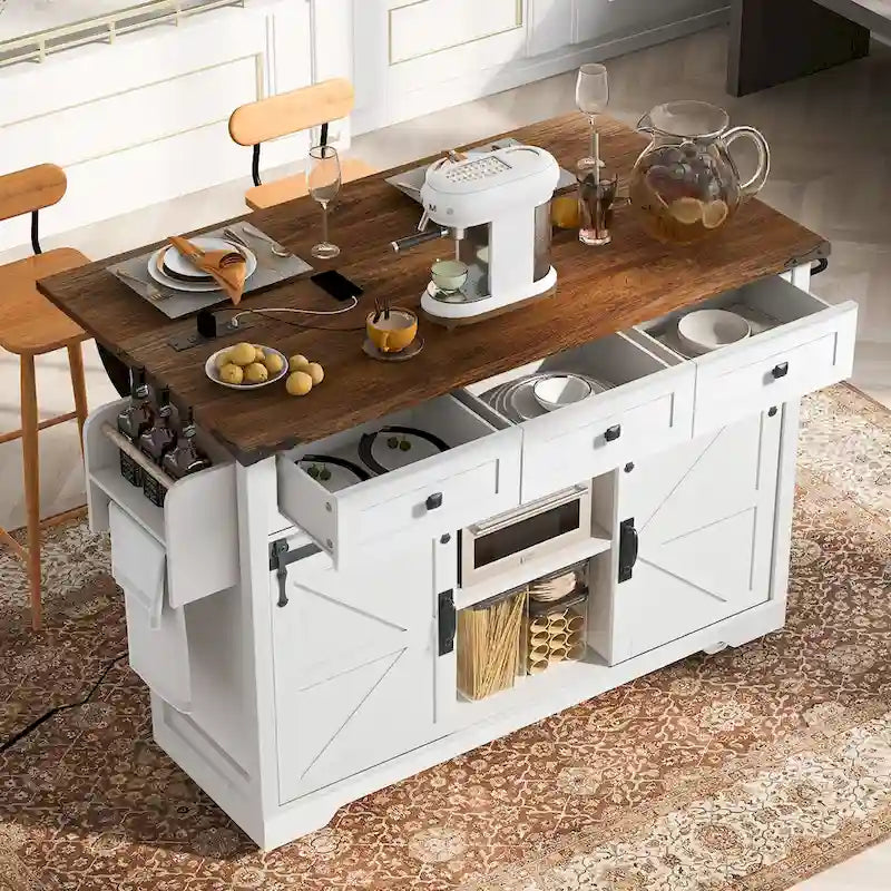 Rolling Kitchen Cart on Wheels,for Home,Kitchen and Dining Room