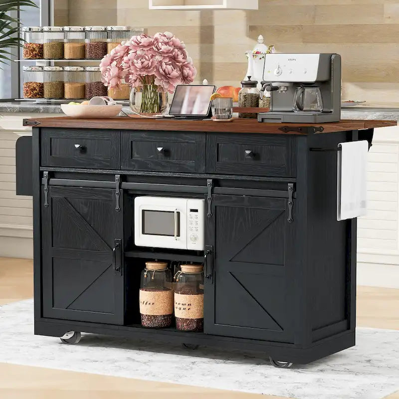 Rolling Kitchen Cart on Wheels,for Home,Kitchen and Dining Room