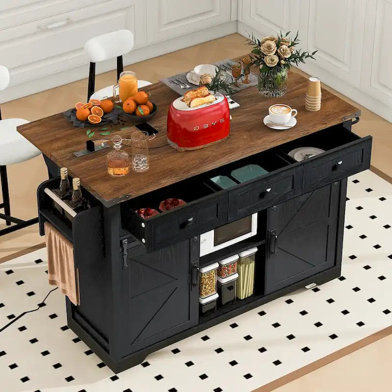 Rolling Kitchen Cart on Wheels,for Home,Kitchen and Dining Room