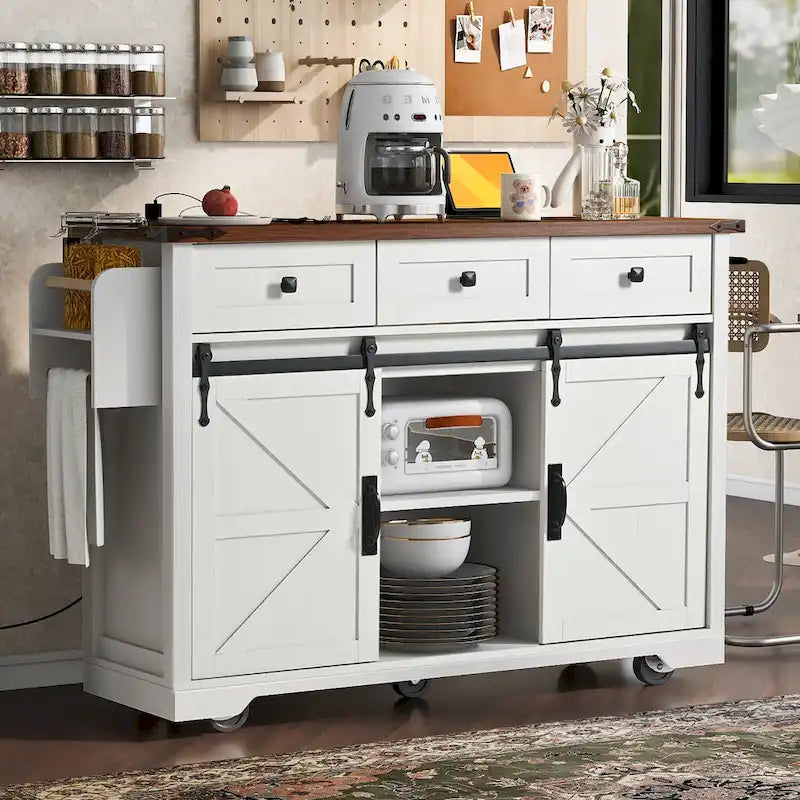 Rolling Kitchen Cart on Wheels,for Home,Kitchen and Dining Room