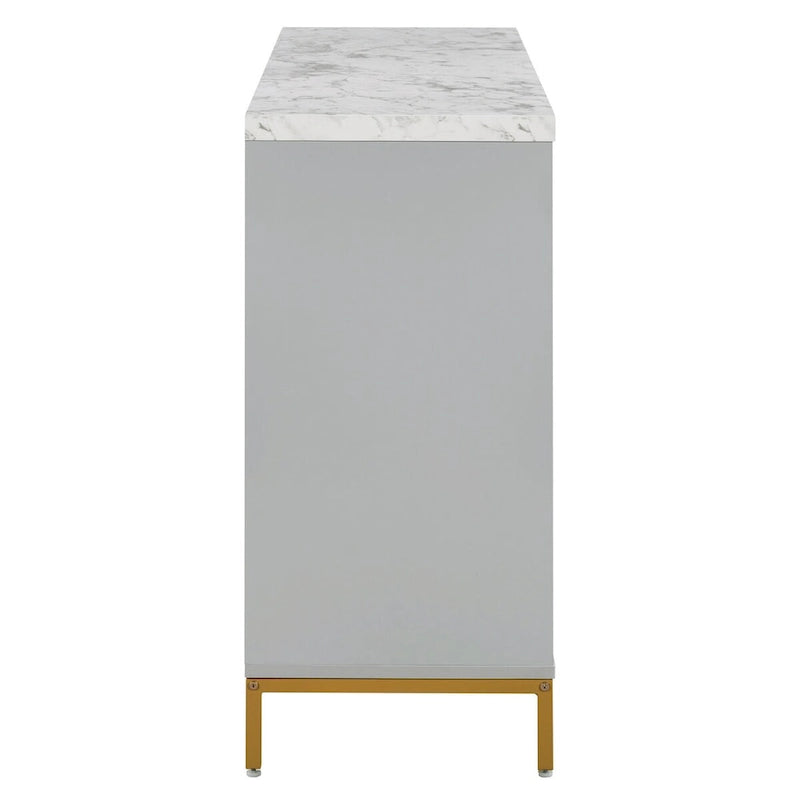 Sideboard with Extra Large Storage Space and Metal Handles