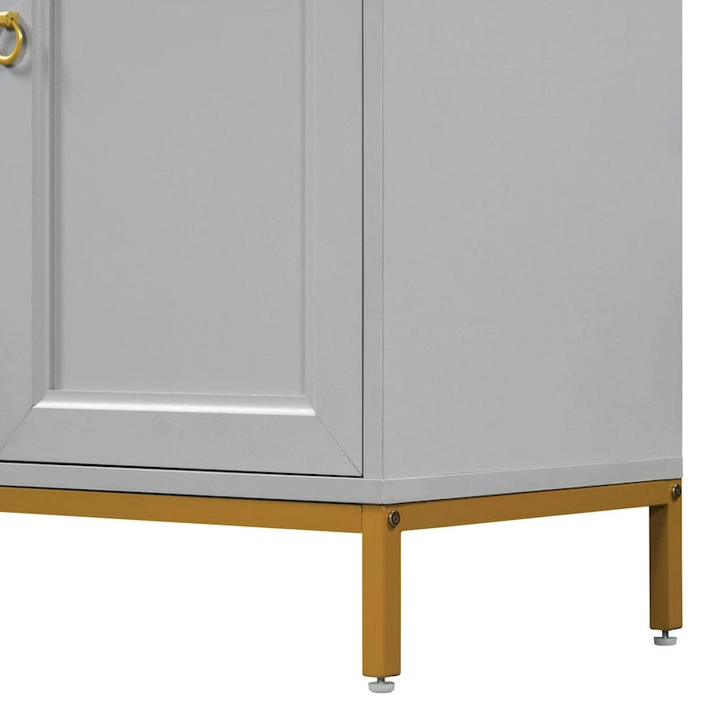 Sideboard with Extra Large Storage Space and Metal Handles