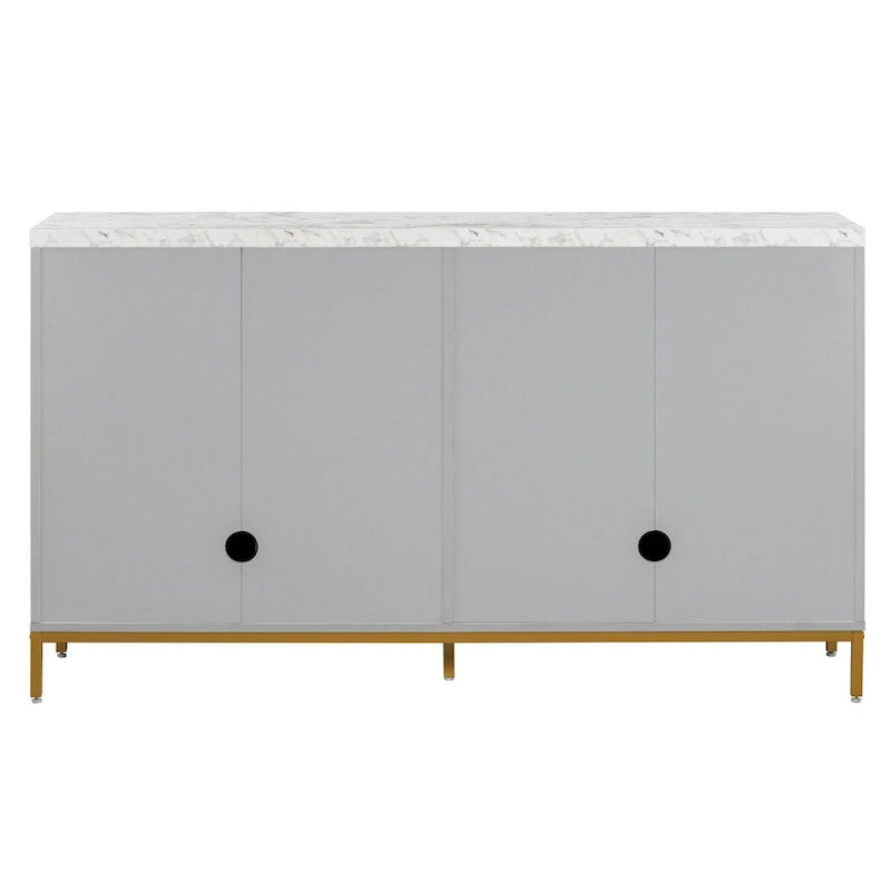 Sideboard with Extra Large Storage Space and Metal Handles
