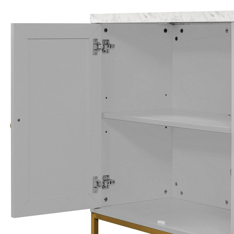 Sideboard with Extra Large Storage Space and Metal Handles