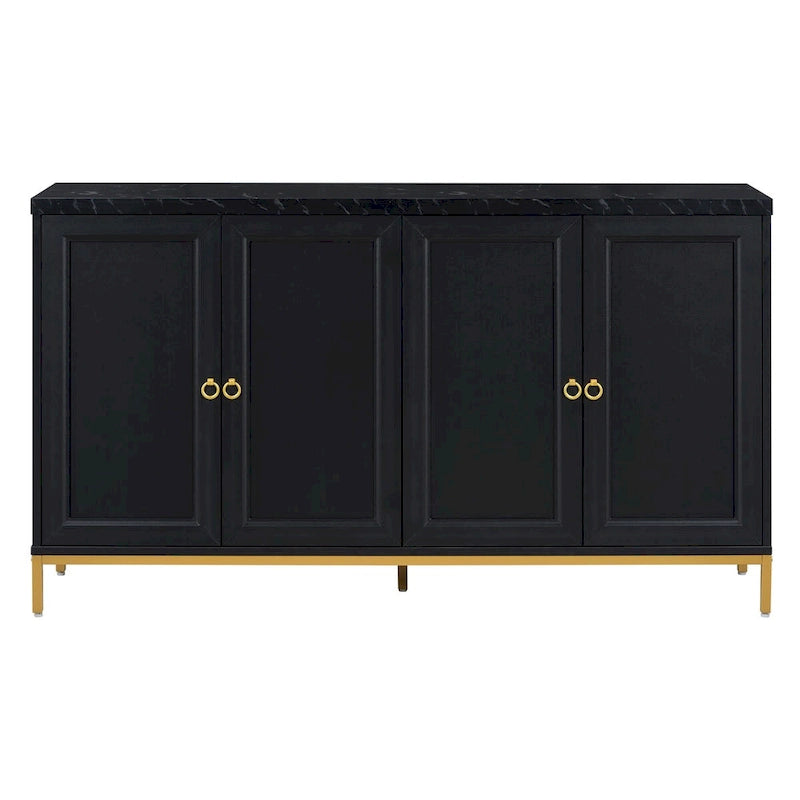 Sideboard with Extra Large Storage Space and Metal Handles
