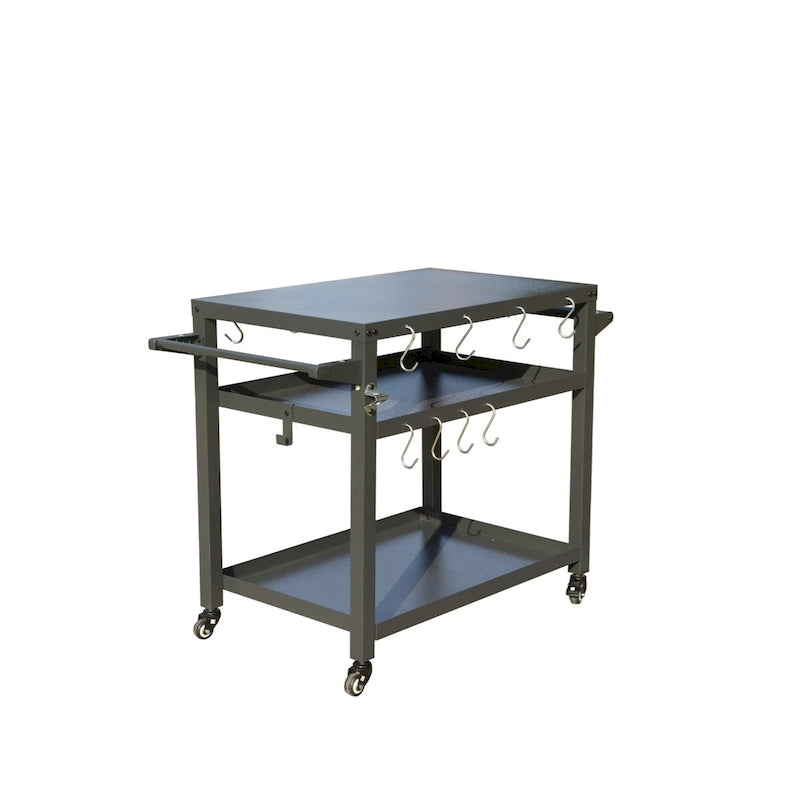 3-Shelf Outdoor Grill Table