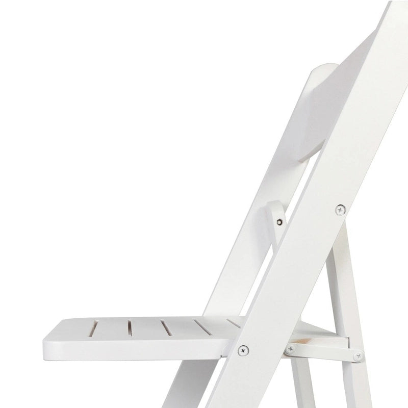 Commercial Grade Solid Wood Portable Folding Dining Chair - 17.5W x 18D x 31.25H