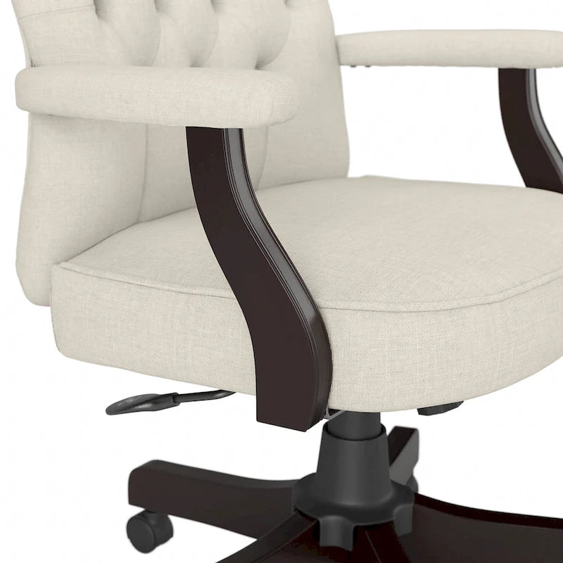 Cabot High Back Tufted Office Chair with Arms by Bush Furniture