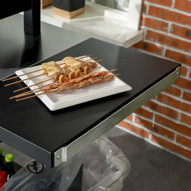 Outdoor Grill Cart with Foldable Side Table
